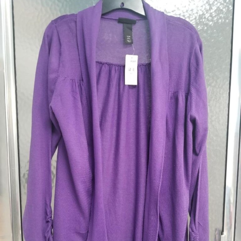 LANE BRYANT NWT PURPLE SWEATER 14/16